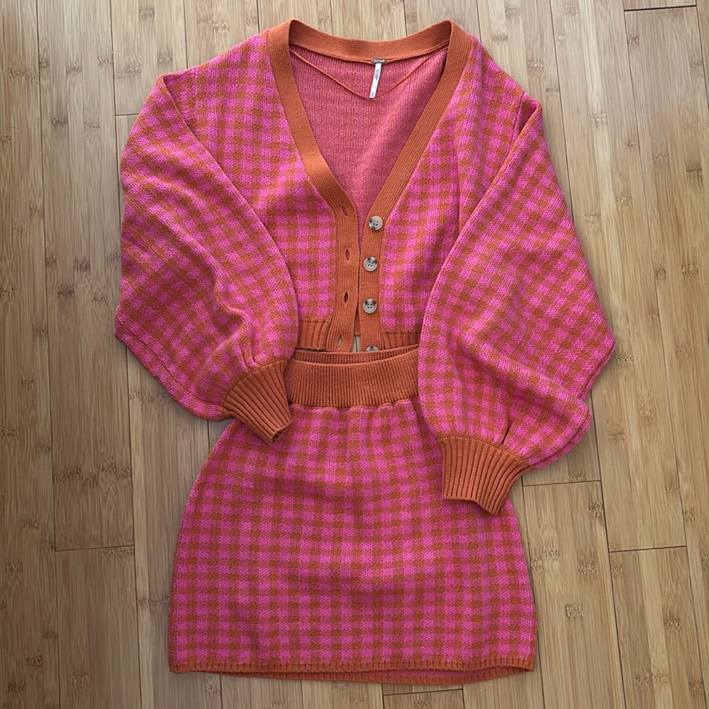Free People Maeve set - cardigan & skirt